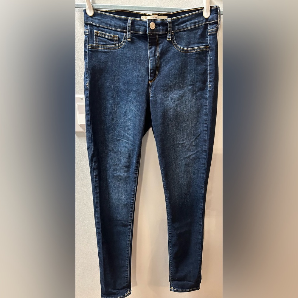 EUC Gap Denim Easy Legging, Size 29R, Dark Blue